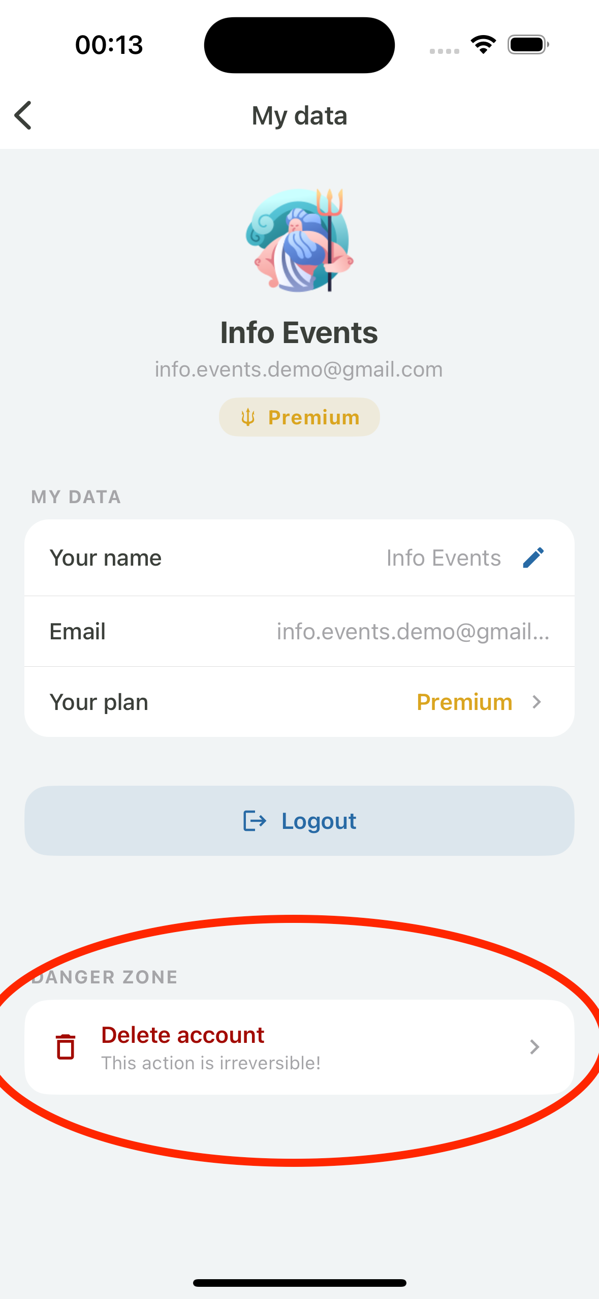 Step 2 - I dati account